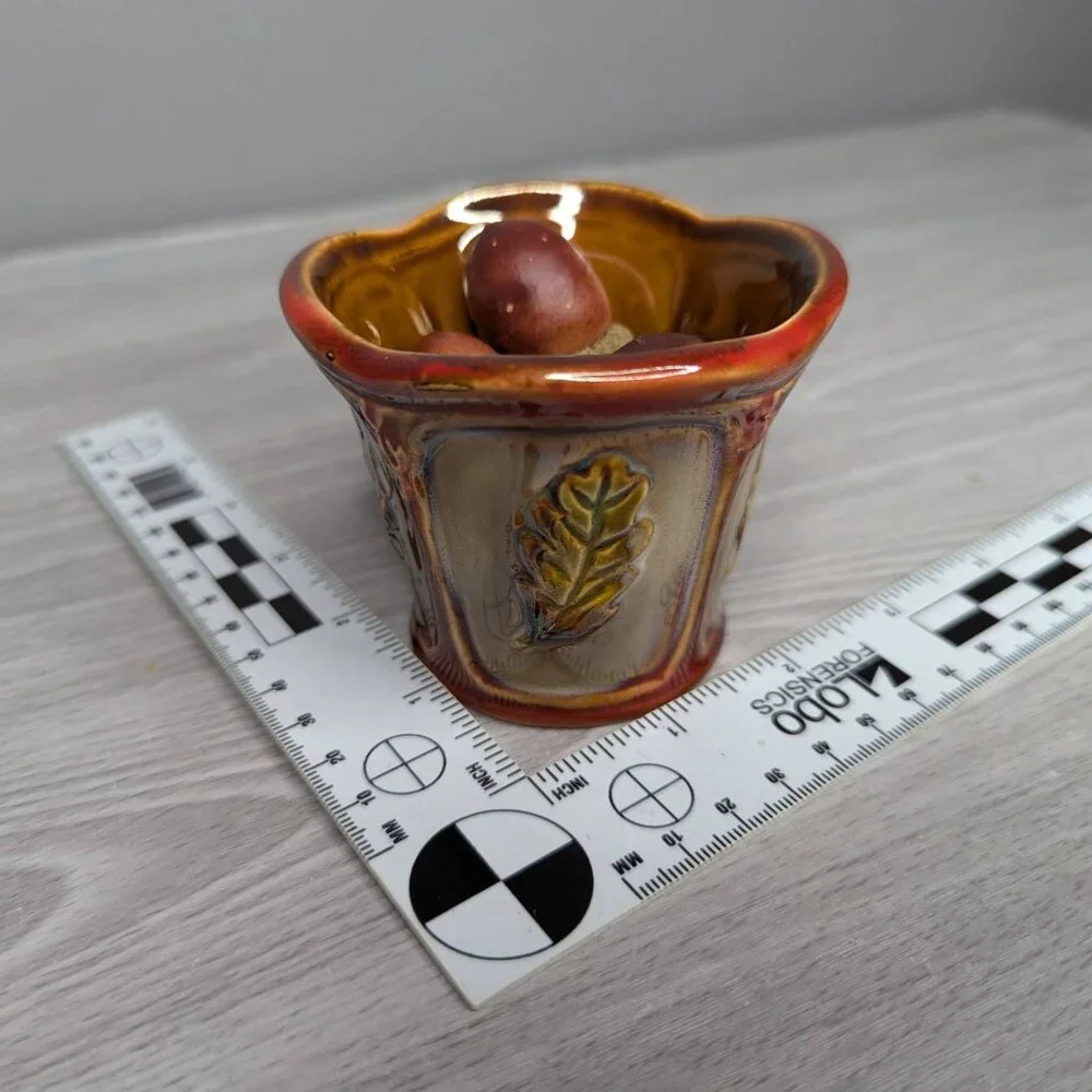 Ceramic Fall Autumn Thanksgiving Votive Candle Holder